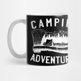 Camping Adventures Axe Campfire Design Mug